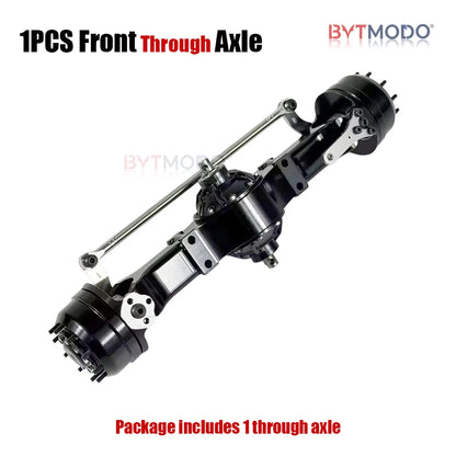 1/14 Front Axle All Metal Integrated Through Axles for 1/14 Tamiya RC Truck SCANIA 770S VOLVO 750 ACTROS 3363 MAN TGX
