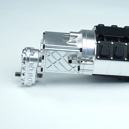 Gearbox 540 Brushed Motor with Servo 5mm Shaft Transfer Transmission for 1/14 Tamiya RC Truck Crawler Dump Tractor Tipper Actros