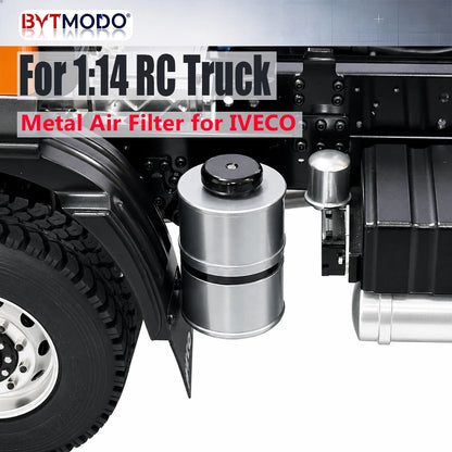 Air Filter Metal Simulation Air Cleaner for 1/14 IVECO RC Truck Tamiya SCANIA 770S Tractor VOLVO 750 ACTROS 3363 MAN TGX
