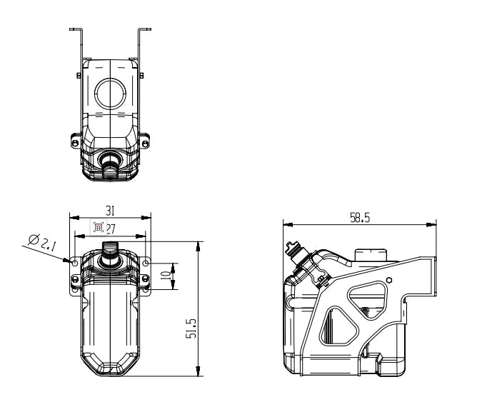 Urea Tank DEF Tank AdBlue Tank for 1/14 Mercedes Benz RC Truck Tamiya SCANIA 770S Tractor VOLVO 750 ACTROS 3363 MAN TGX