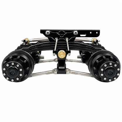 CNC Rear Axle Differential Lock Axles Aluminum Alloy for 1/14 Tamiya RC Truck SCANIA 770S VOLVO 750 ACTROS 3363 MAN TGX