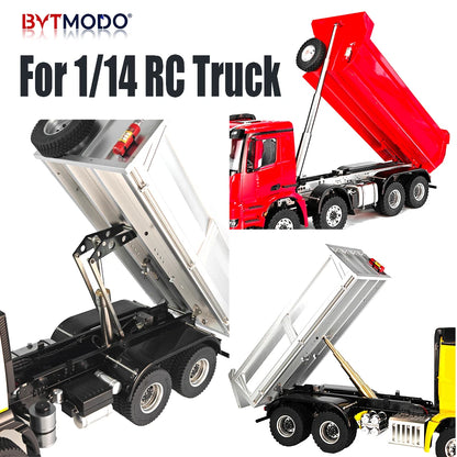 Rc Hydraulic System Oil Tank Pump Cylinder Brushless ESC Motor Parts for Tamiya 1/14 Rc Truck Tractor Car Tipper Dumper SCANIA