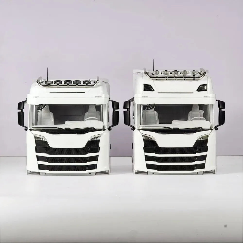 Cab Roof Kit Replacement LED Light Bar Body Parts for 1/14 RC Truck Tamiya Scania 770S 3363 RC Car Dump VOLVO ACTROS MAN