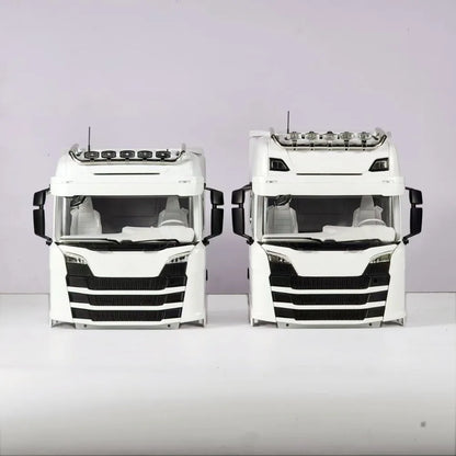Cab Roof Kit Replacement LED Light Bar Body Parts for 1/14 RC Truck Tamiya Scania 770S 3363 RC Car Dump VOLVO ACTROS MAN