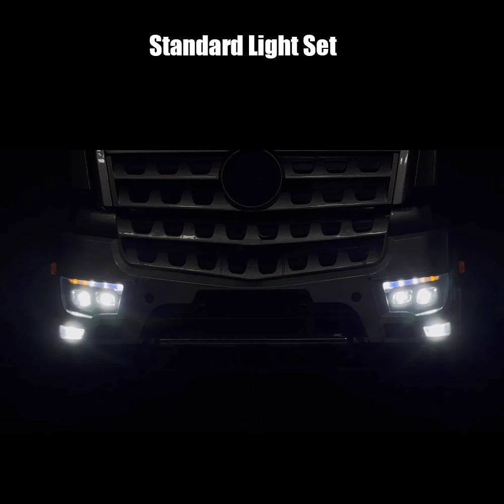 LED Light Kit Headlight Taillight Sequential Turn Signal Lamp for 1/14 RC Truck Mercedes-Benz 3363 Tractor Dump Tamiya