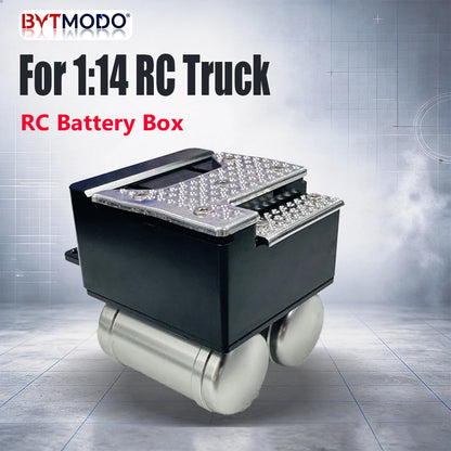 50mm Battery Box All Metal Scale Air Tank for Scania 1/14 Tamiya RC Truck SCANIA 770S Hino VOLVO 750 ACTROS 3363 MAN TGX