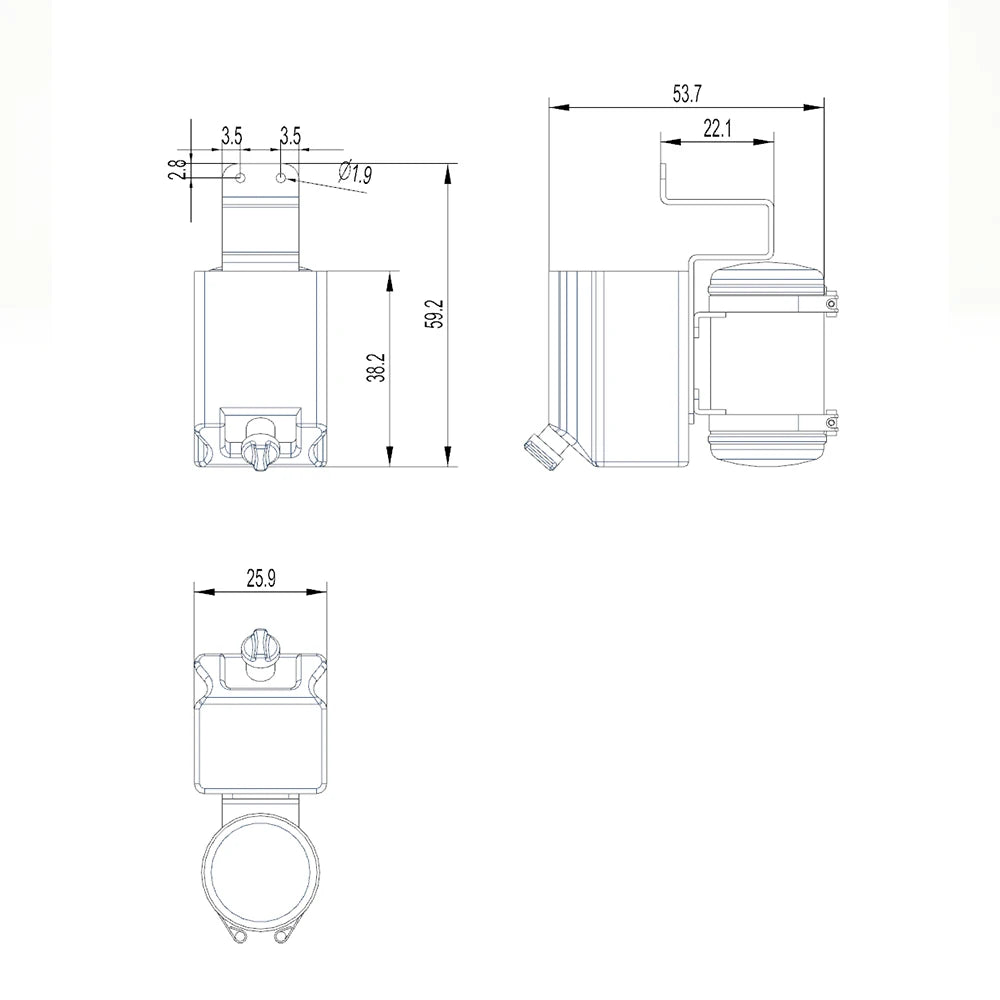 RC Truck Urea Tank Urea Solution Tank Scale DEF AdBlue Tank Aluminum Alloy for Tamiya MAN 1/14 Rc Tractor Truck Tipper Dumper