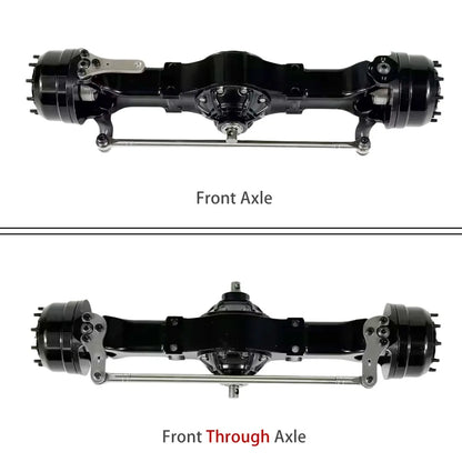 1/14 Front Axle All Metal Integrated Through Axles for 1/14 Tamiya RC Truck SCANIA 770S VOLVO 750 ACTROS 3363 MAN TGX