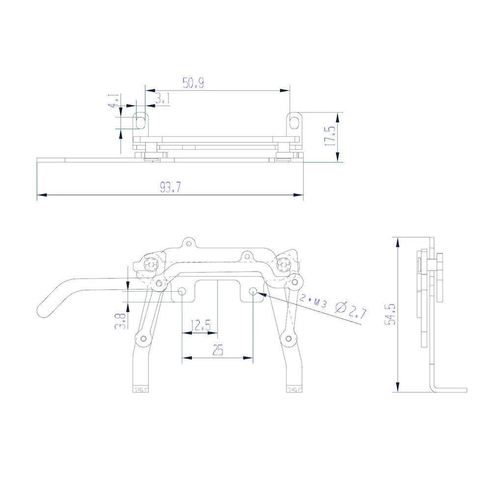 Metal Body Latch Universal Cab Shell Lock Upgrade Parts for 1/14 Tamiya RC Truck Crawler Dump Tractor Tipper Actros Scania DIY
