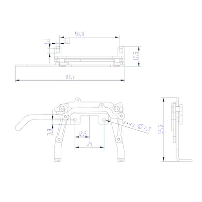 Metal Body Latch Universal Cab Shell Lock Upgrade Parts for 1/14 Tamiya RC Truck Crawler Dump Tractor Tipper Actros Scania DIY