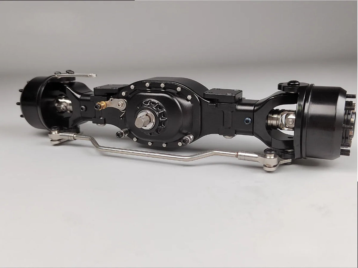 6x6 Front Axle Diff Lock 6WD CNC Aluminum Alloy for 1/14 Tamiya RC Truck Crawler SCANIA 770S VOLVO 750 ACTROS 3363 MAN