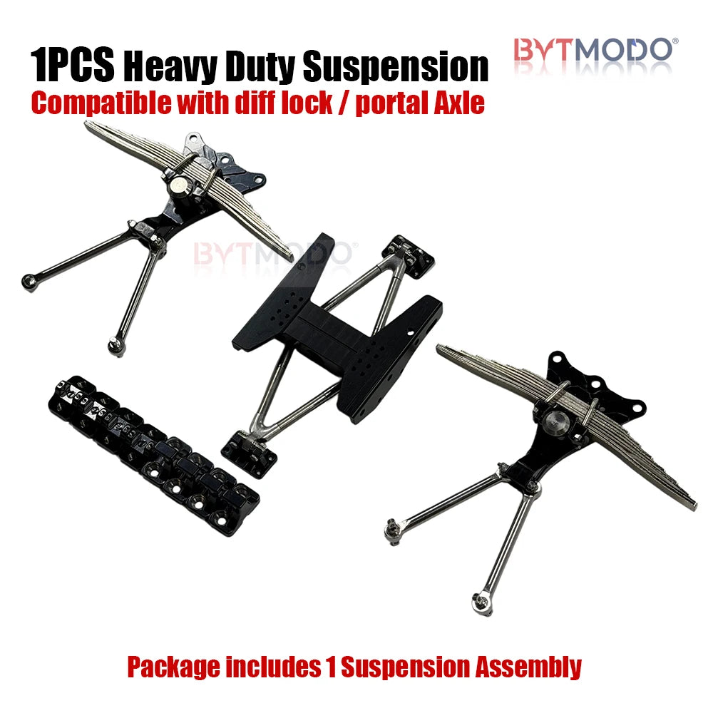 Rear Suspension Assembly Leaf Spring for 1/14 Tamiya RC Truck Car Portal Axle SCANIA 770S VOLVO 750 ACTROS 3363 MAN TGX