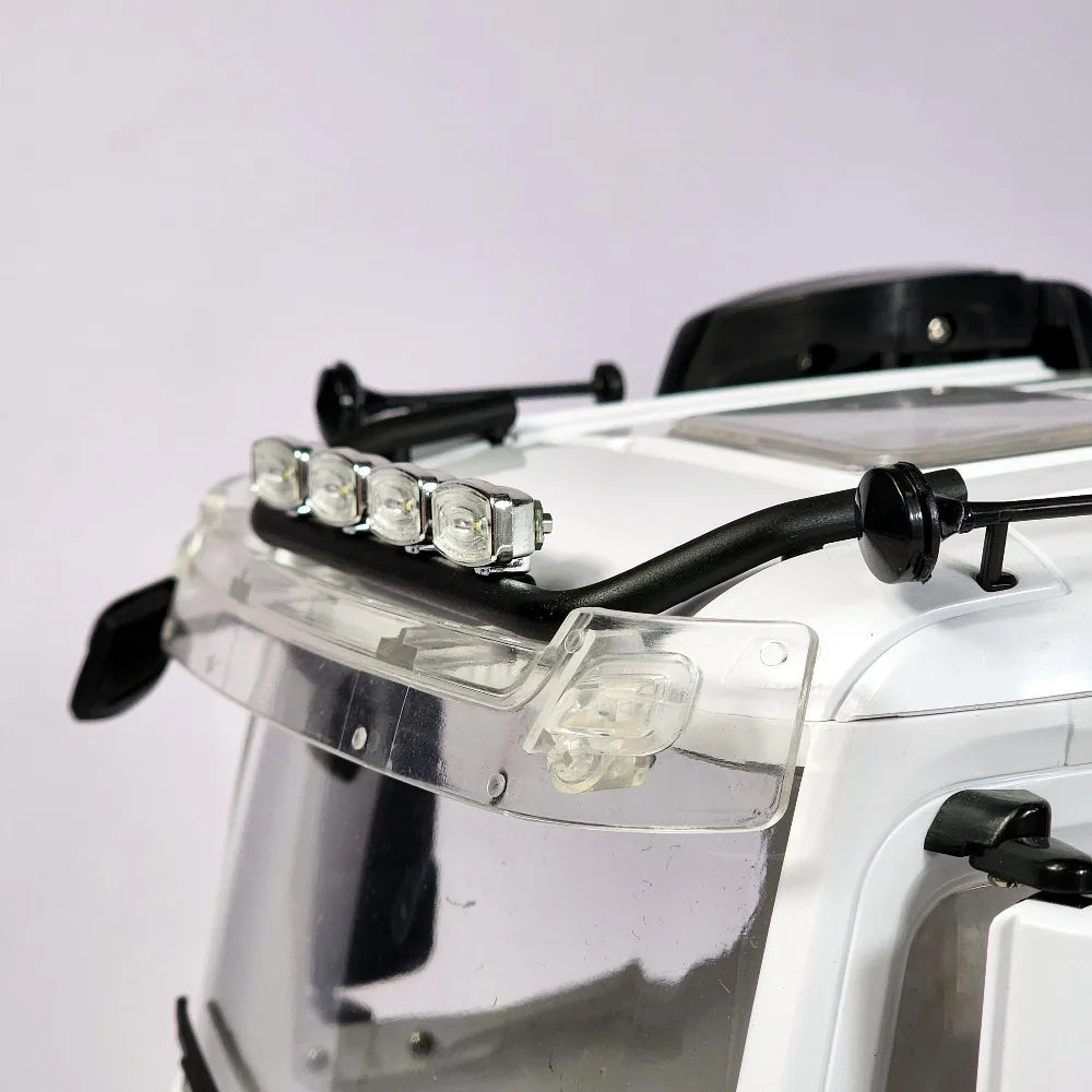 LED Roof Light Bar Spotlights Top Lights for 1/14 RC Truck Mercedes-Benz 3363 Car Tractor Dump Tamiya VOLVO ACTROS MAN