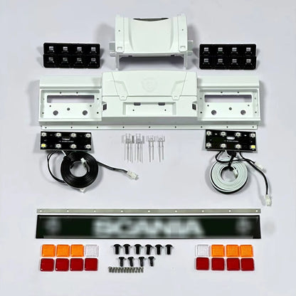RC Rear Tail Light LED Euro Truck Lamp Assembly for 1/14 SCANIA 770S RC Truck Tamiya Hino VOLVO 750 ACTROS 3363 MAN TGX