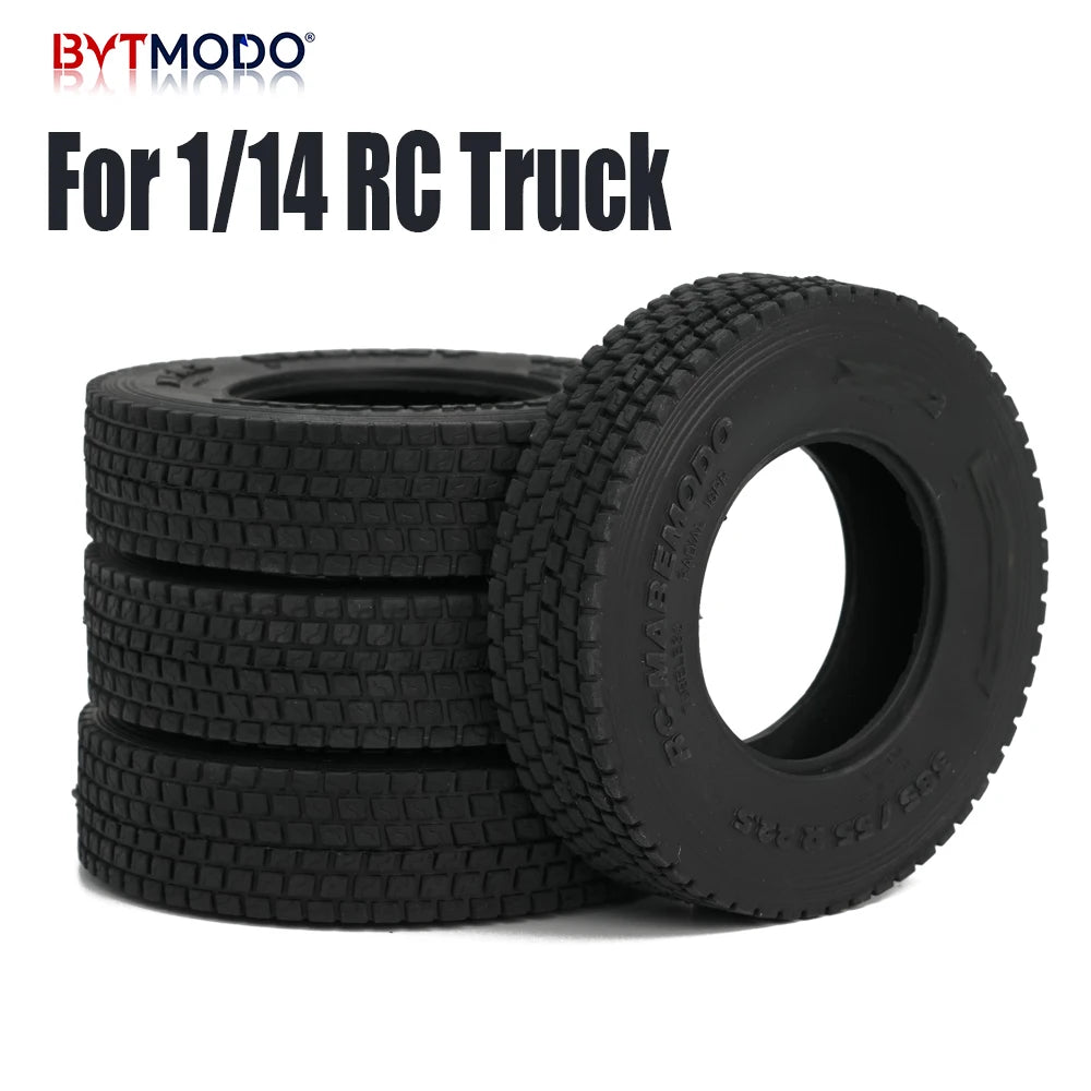 22mm 28mm Rubber Gravel Tire Tyres for 1/14 Tamiya RC Truck Tipper Dump Truck SCANIA 770S 3363 IVECO VOLVO BENZ MAN TGX