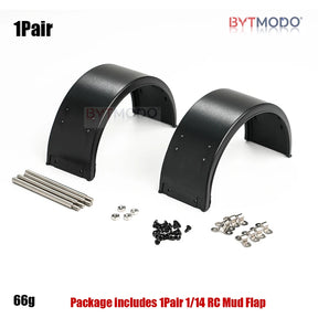 RC Truck Wheel Fender Mud Flaps Wheel Arch Mudguard Splash Guard for Tamiya 1/14 Rc Tractor Truck Tipper Dumper Dump DIY Parts