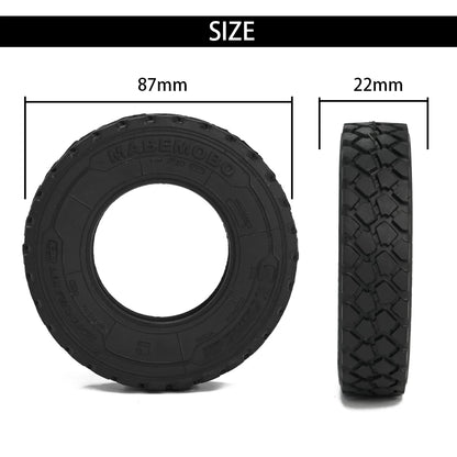 22mm 28mm Gravel Tire Off-Road Block Tread Tyre for 1/14 Tamiya RC Truck Tractor Tipper SCANIA 770S VOLVO BENZ MAN TGX