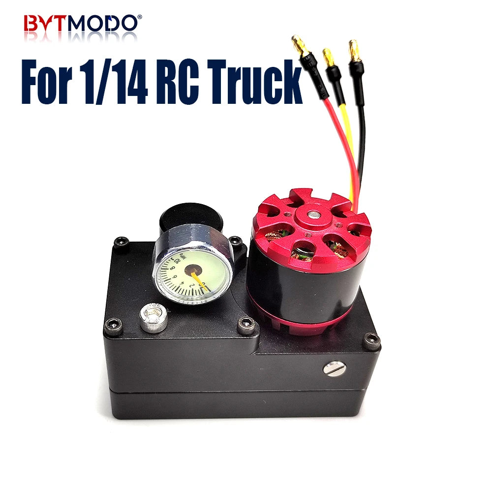 1/14 Hydraulic Pump Brushless Oil Pump Built-in Fuel Tank Adjustable for 1/14 RC R926 Excavator Digger Loader Dump Tamiya Truck
