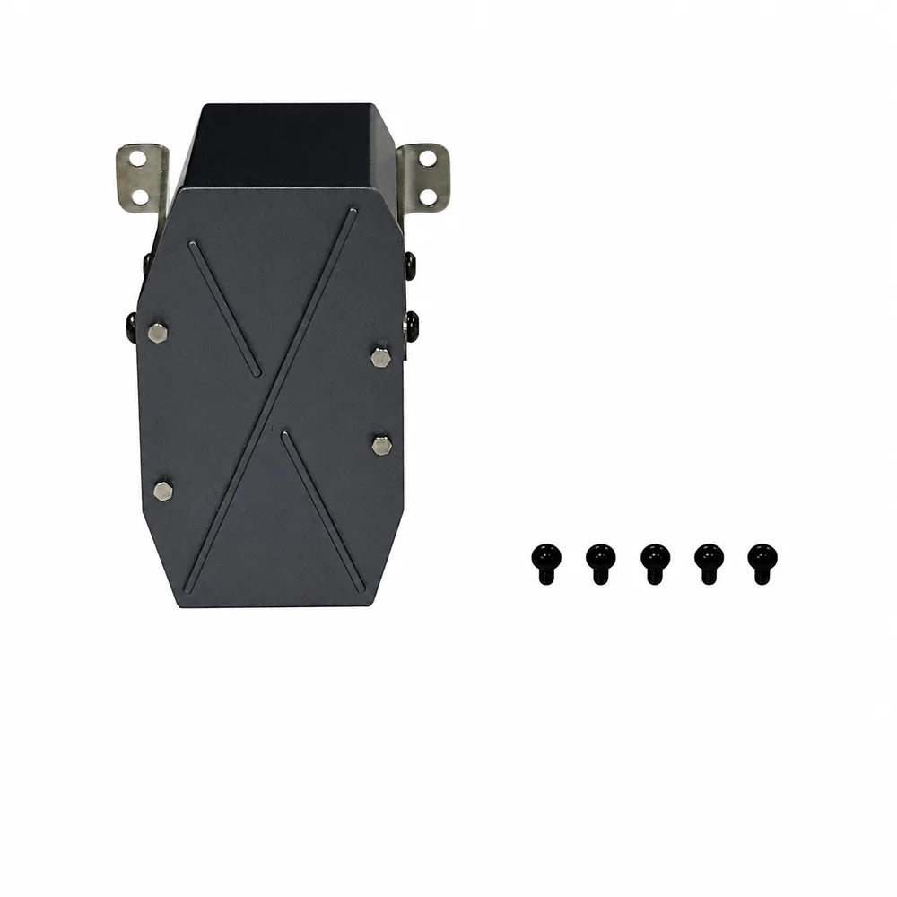 Exhaust Tank Muffler Box Aluminum Alloy for 1/14 IVECO RC Truck Tamiya SCANIA 770S Tractor VOLVO 750 ACTROS 3363 MAN TGX