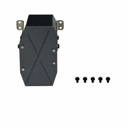 Exhaust Tank Muffler Box Aluminum Alloy for 1/14 IVECO RC Truck Tamiya SCANIA 770S Tractor VOLVO 750 ACTROS 3363 MAN TGX