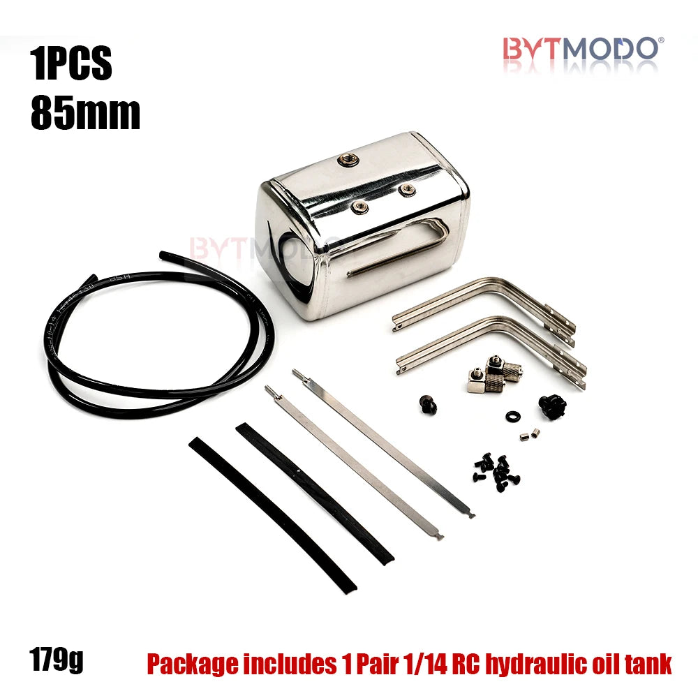 1/14 RC Hydraulic Tank Metal Oil Tank for Tamiya 1/14 Rc Tractor Truck Tipper Dumper SCANIA 770S IVECO VOLVO BENZ 3363 MAN TGX