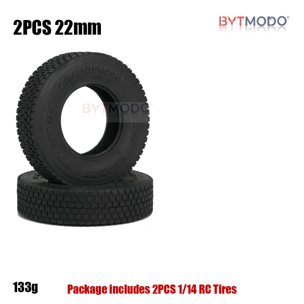 1/14 Truck Tire Off-Road Gravel Tyres 22mm 28mm for 1/14 Tamiya RC Truck Tipper Dump SCANIA 770S 3363 IVECO VOLVO BENZ MAN TGX
