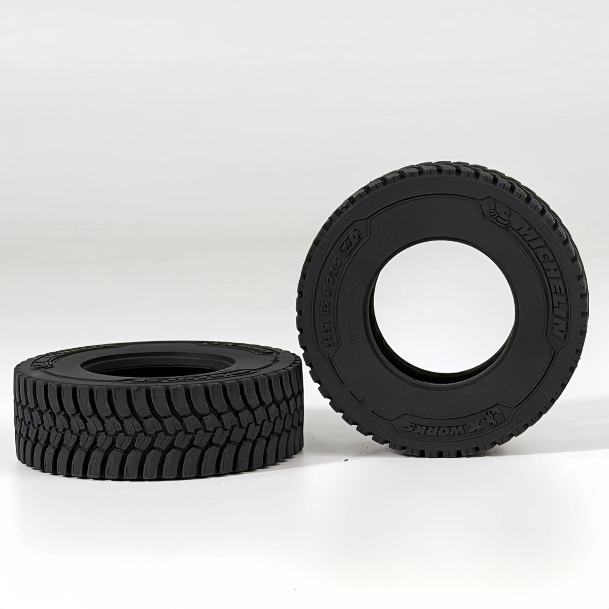 2Pcs 20mm/28mm Rubber Tires for 1/14 Tamiya RC Truck Tipper SCANIA 770S VOLVO BENZ MAN TGX Car Wheel Hub Accessories