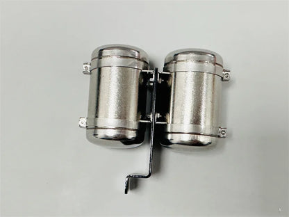 Air Tank Dual Stainless Steel Air Reservoir for 1/14 SCANIA Tamiya RC Truck 770S Hino VOLVO 750 ACTROS 3363 MAN TGX DIY