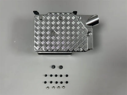 Exhaust Tank Stainless Steel Exhaust Muffler for 1/14 SCANIA Tamiya RC Truck 770S Hino VOLVO 750 ACTROS 3363 MAN TGX DIY