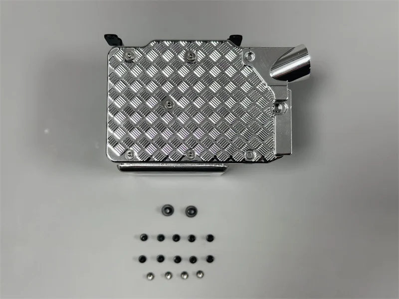 Exhaust Tank Stainless Steel Exhaust Muffler for 1/14 SCANIA Tamiya RC Truck 770S Hino VOLVO 750 ACTROS 3363 MAN TGX DIY