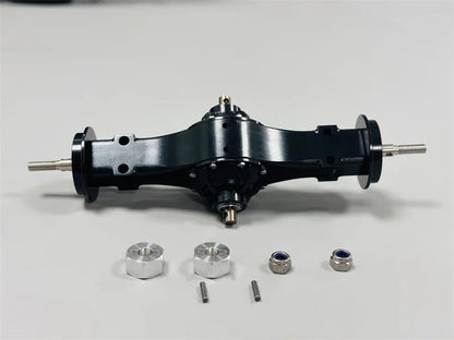 Rear Axle 1/14 All Metal Rear Through Axle Kit for 1/14 Tamiya RC Car Truck SCANIA 770S VOLVO 750 ACTROS 3363 MAN TGX