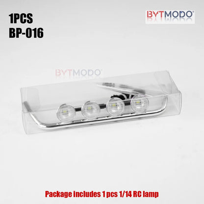 LED Roof Light Bar Spotlights Cab Top Lights for 1/14 RC Truck Mercedes-Benz ACTROS 3363 Car Tractor Dump Tamiya VOLVO MAN DIY