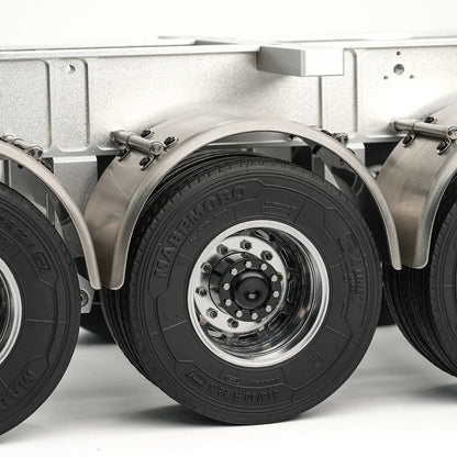 RC Truck Fender Mud Flaps Stainless Steel Mudguard Rear Wheel Arch Cover for Tamiya 1/14 Rc Tractor Truck Tipper Dumper Dump