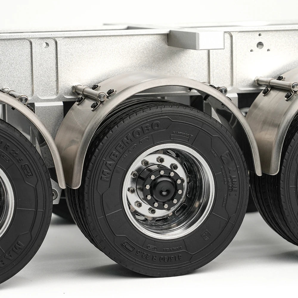 1/14 RC Dump Front/Rear Fender Pair Steel Dual Wheel Mud Flaps Mudguard Cover for Tamiya 1/14 Rc Tractor Truck Tipper Dumper