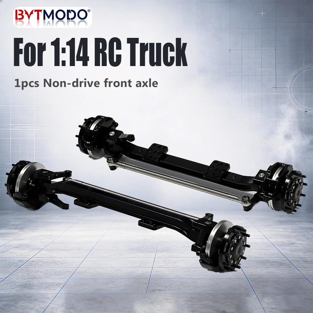 1/14 Front Axle Non-drive Axles All Metal for 1/14 Tamiya RC Truck SCANIA 770S VOLVO 750 ACTROS 3363 MAN TGX Car Parts