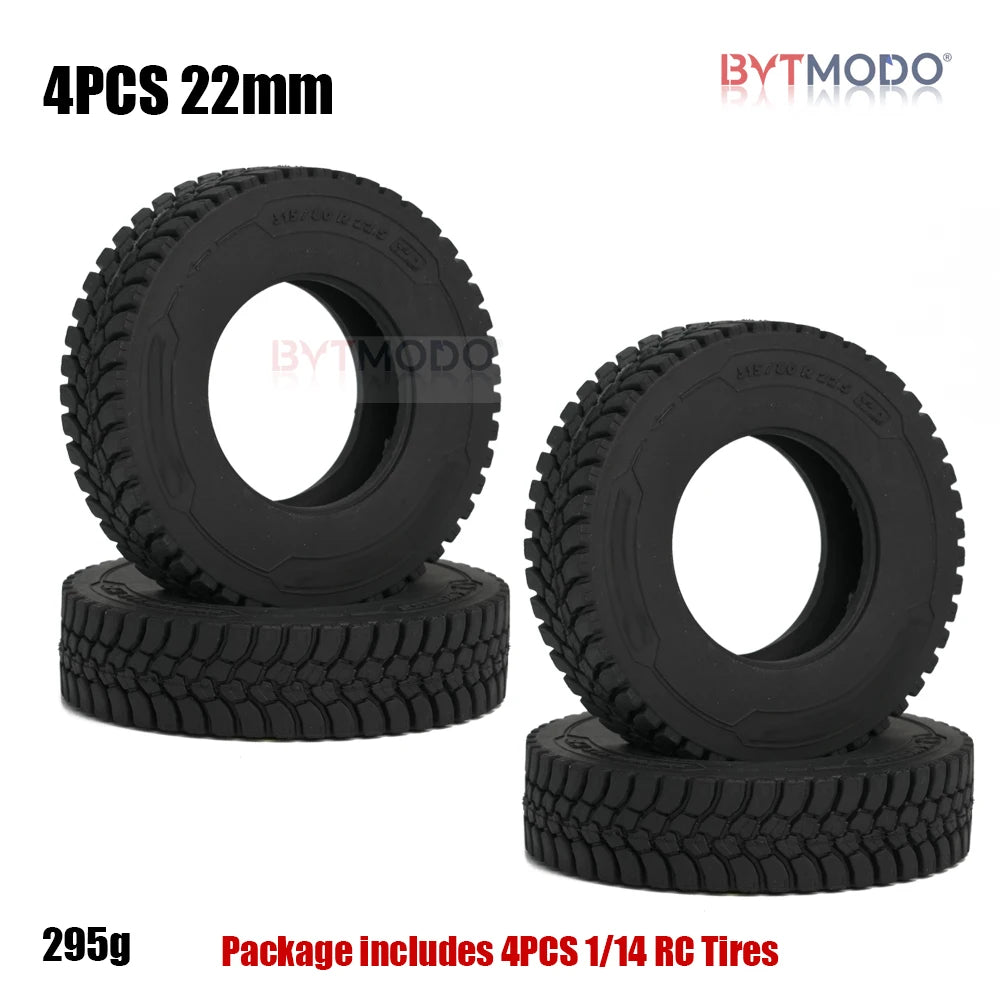 1/14 Truck Tires Off-Road Tire Tyre Rc Parts for 1/14 Tamiya RC Truck Dump Tractor Tippers SCANIA 3363 IVECO VOLVO BENZ MAN TGX