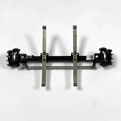 All Metal Front Axle with Leaf Spring for 1/14 Tamiya RC Truck SCANIA 770S VOLVO 750 ACTROS 3363 MAN TGX Car Parts