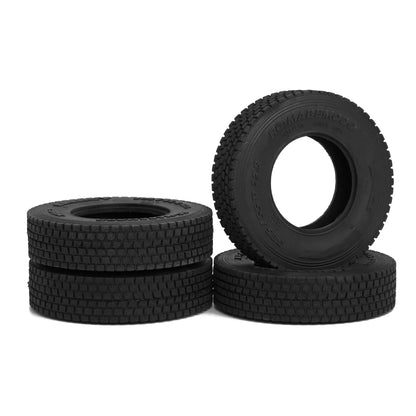 22mm 28mm Rubber Gravel Tire Tyres for 1/14 Tamiya RC Truck Tipper Dump Truck SCANIA 770S 3363 IVECO VOLVO BENZ MAN TGX