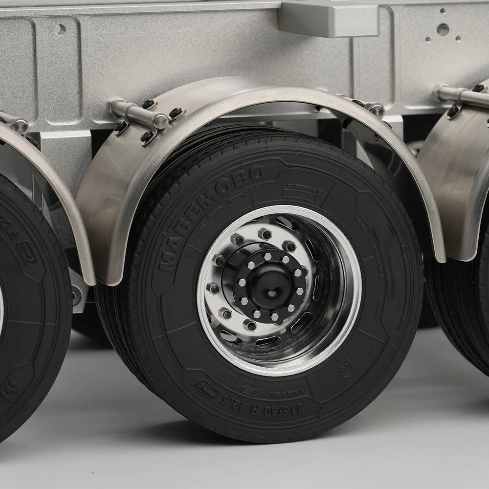 22mm 28mm Rubber Tires Highway Road Tyre for 1/14 Tamiya RC Truck Tractor Tipper SCANIA 770S VOLVO BENZ MAN TGX Upgrade