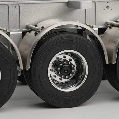 RC Truck Tire 22mm 28mm Rubber Tires Highway Road Tyre for 1/14 Tamiya RC Truck Tractor Tipper SCANIA 770S VOLVO BENZ MAN TGX
