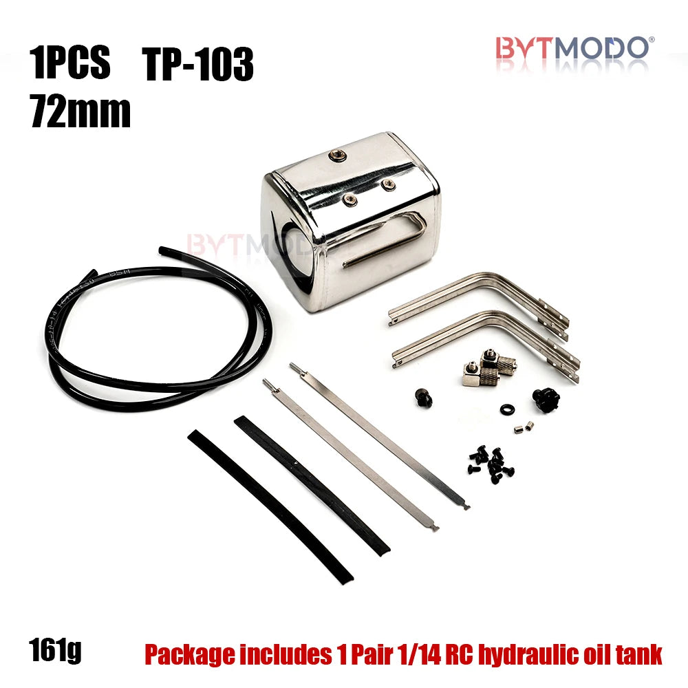 Rc Hydraulic System Oil Tank Pump Cylinder Brushless ESC Motor Parts for Tamiya 1/14 Rc Truck Tractor Car Tipper Dumper SCANIA