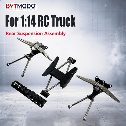 Rear Suspension Assembly Leaf Spring for 1/14 Tamiya RC Truck Car Dump TM Axle SCANIA 770S VOLVO 750 ACTROS 3363 MAN TGX