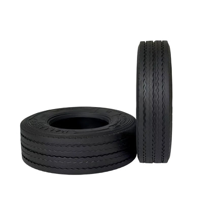 22mm/28mm 2PCS Rubber Tires Wave Shaped for 1/14 Tamiya RC Truck Tipper SCANIA 770S VOLVO BENZ MAN TGX Car Wheel Hub