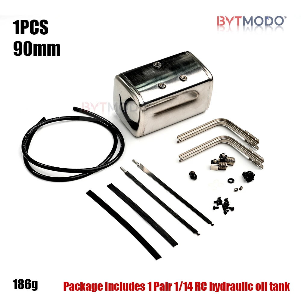 1/14 RC Hydraulic Tank Metal Oil Tank for Tamiya 1/14 Rc Tractor Truck Tipper Dumper SCANIA 770S IVECO VOLVO BENZ 3363 MAN TGX