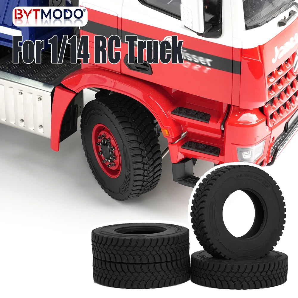 RC Truck Tires Off-Road Tire Tyre 20mm 28mm for 1/14 Tamiya RC Truck Dump Tractor Tippers SCANIA 3363 IVECO VOLVO BENZ MAN TGX