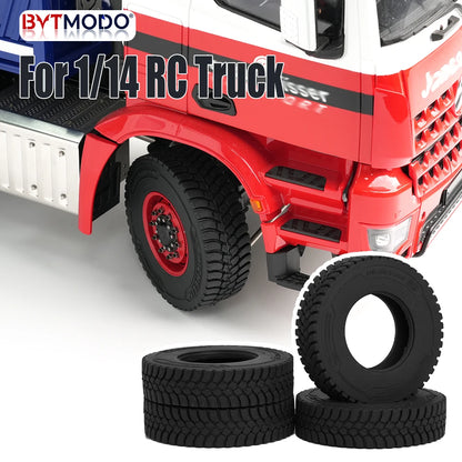 1/14 Truck Tires Off-Road Tire Tyre Rc Parts for 1/14 Tamiya RC Truck Dump Tractor Tippers SCANIA 3363 IVECO VOLVO BENZ MAN TGX