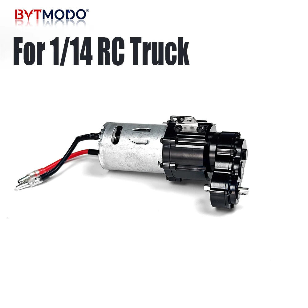Gearbox 540 Brushed Motor 5mm Shaft Transfer Transmission for 1/14 Tamiya RC Truck Crawler Dump Tractor Tipper Actros Scania DIY