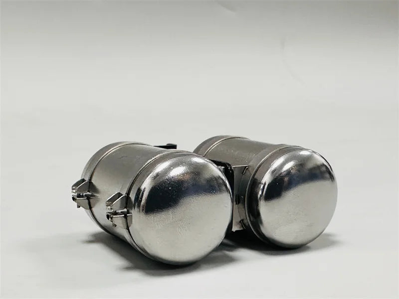 Air Tank Dual Stainless Steel Air Reservoir for 1/14 SCANIA Tamiya RC Truck 770S Hino VOLVO 750 ACTROS 3363 MAN TGX DIY