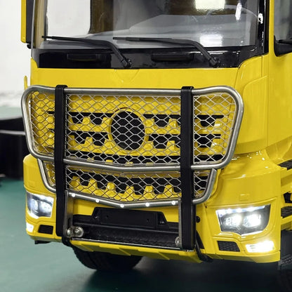 RC Bull Bar Stainless Steel Front Bumper Guard for 1/14 RC Truck Mercedes-Benz 3363 RC Car Dump Tamiya VOLVO ACTROS MAN