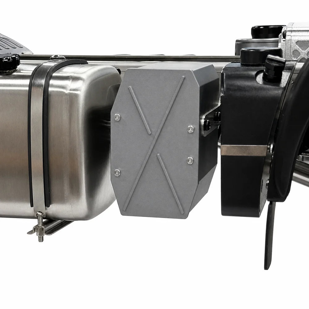 Exhaust Tank Muffler Box Aluminum Alloy for 1/14 IVECO RC Truck Tamiya SCANIA 770S Tractor VOLVO 750 ACTROS 3363 MAN TGX